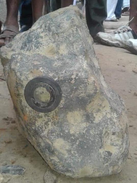 Mysterious stone fell from sky