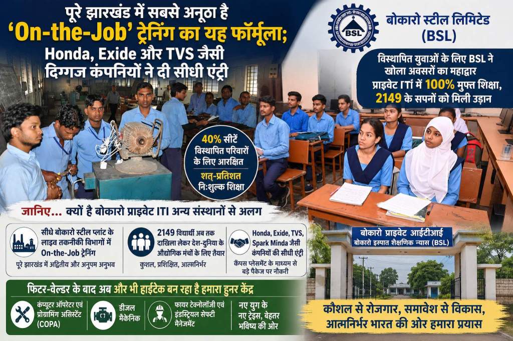 झारखंड में सबसे अनूठा है ‘On-the-Job’ ट्रेनिंग का यह फॉर्मूला; Honda, Exide और TVS जैसी दिग्गज कंपनियों ने दी सीधी&nbsp;एंट्री